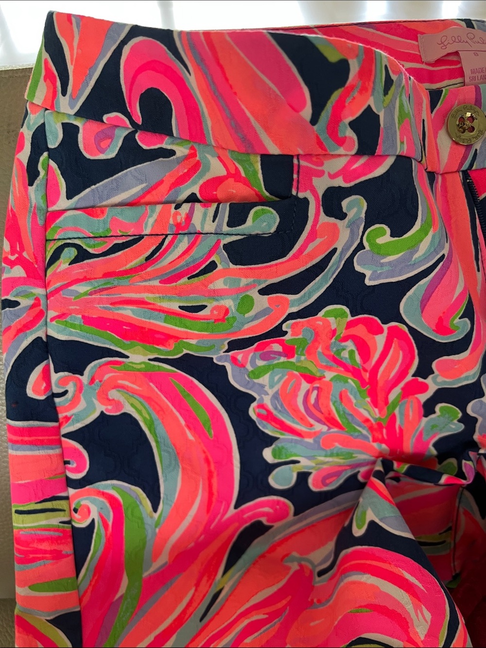 Lilly Pulitzer Kelly Slim Pants Size 8 - Picture 4 of 5